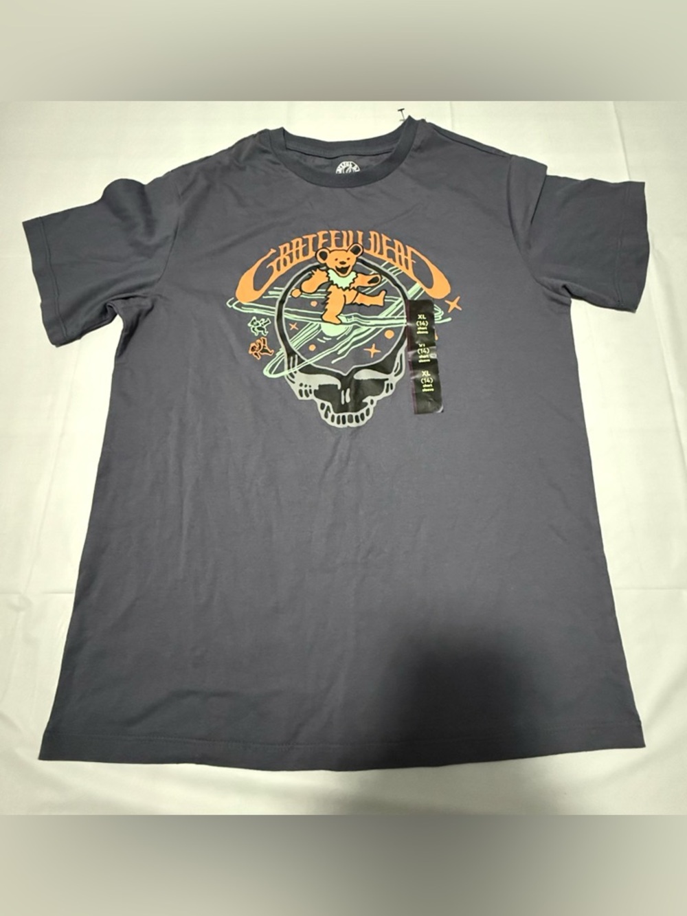 Boys Art Class XL 14 Grateful Dead Dark Gray Graphic T Shirt Top NEW
